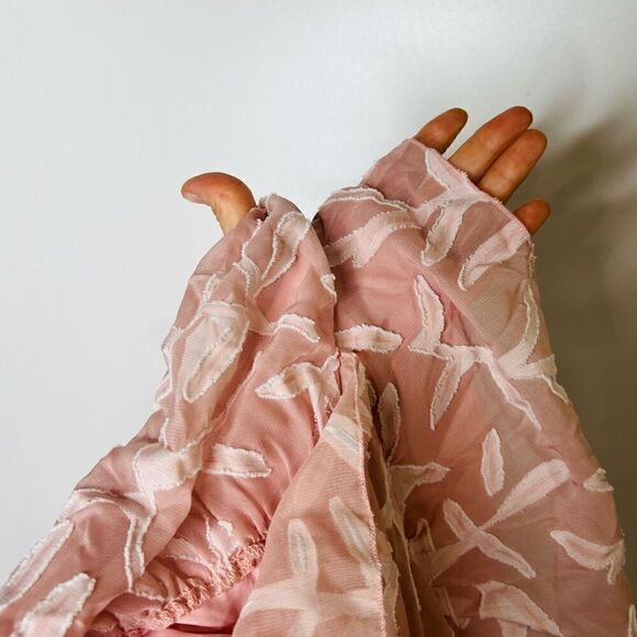 Simplee Plus Pink Textured Dress Romper Shorts NWT! - Picture 9 of 11